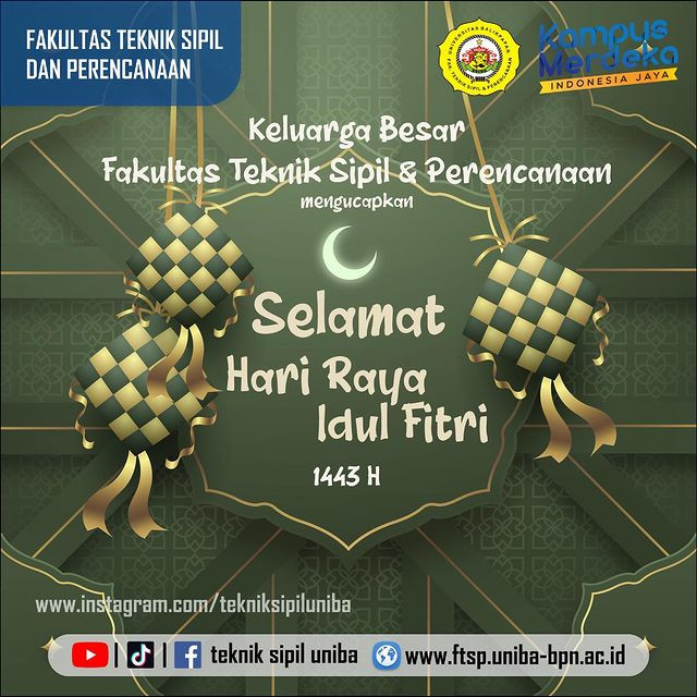 Selamat Hari Raya Idul Fitri 1443 H